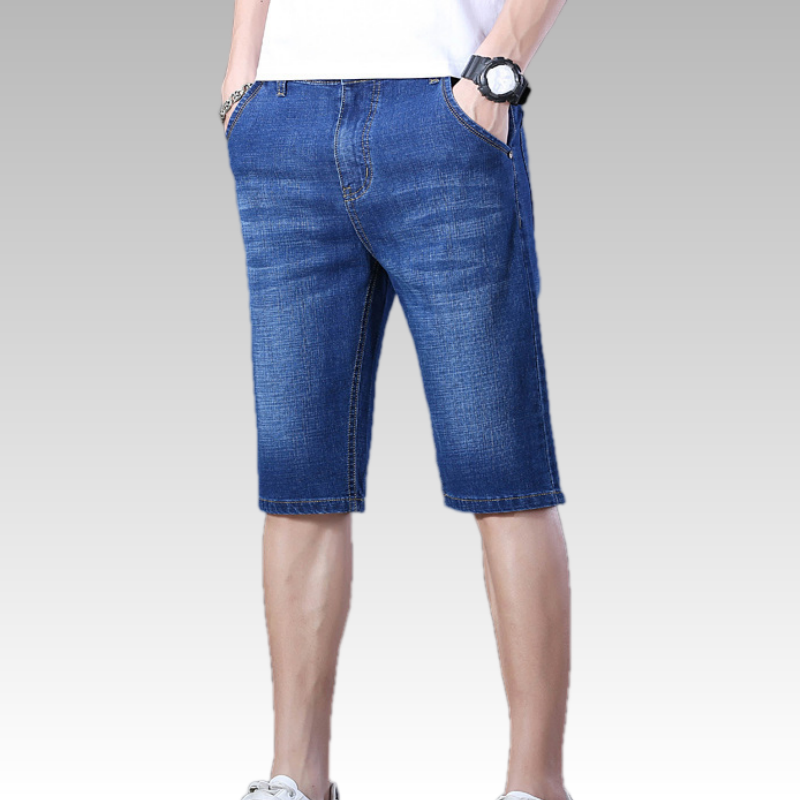 ⏰ 50 % RABATT – Nur für kurze Zeit ✨👖 Leichte Denim-Shorts für Herren – lockerer 5/7-Schnitt, atmungsaktiv & vielseitig für den Sommer ☀️