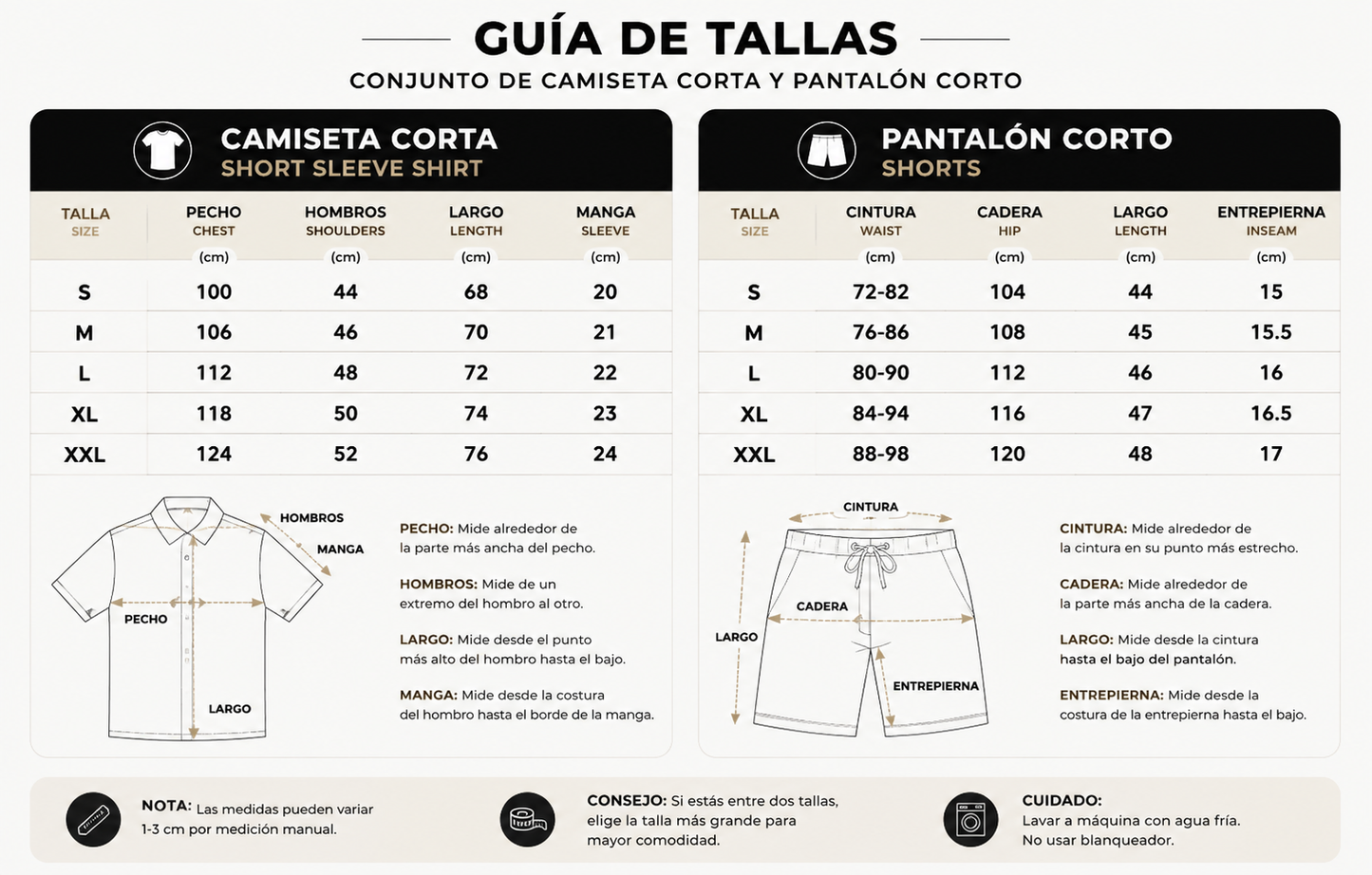 Conjunto Santorini – Camisa Bordada y Pantalón Corto