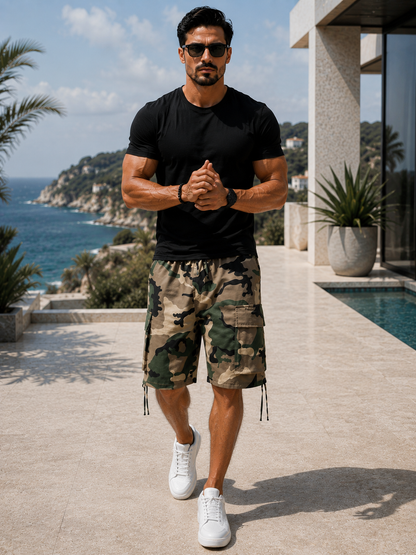 Shorts Cargo Camo – Estilo Urbano y Comodidad para Hombre