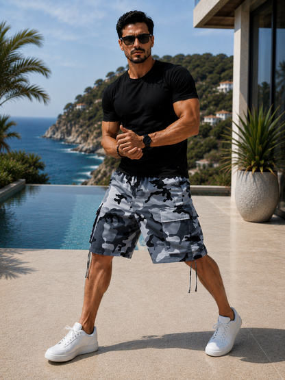 Shorts Cargo Camo – Estilo Urbano y Comodidad para Hombre