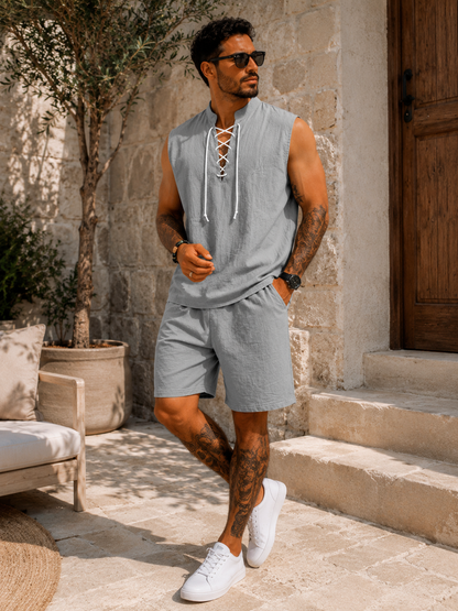 Conjunto Santorini™ – Elegancia Mediterránea de Verano