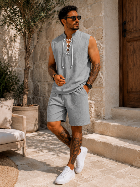 Conjunto Santorini™ – Elegancia Mediterránea de Verano