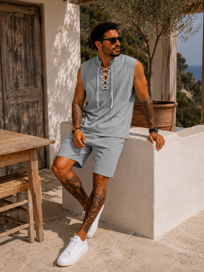 Conjunto Santorini™ – Elegancia Mediterránea de Verano