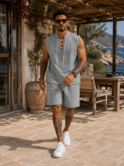Conjunto Santorini™ – Elegancia Mediterránea de Verano