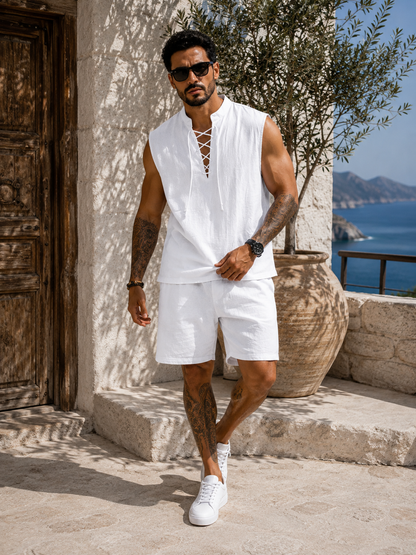 Conjunto Santorini™ – Elegancia Mediterránea de Verano