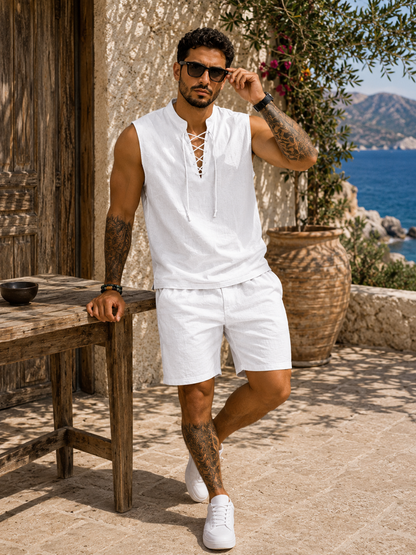 Conjunto Santorini™ – Elegancia Mediterránea de Verano