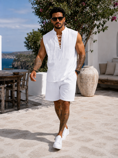 Conjunto Santorini™ – Elegancia Mediterránea de Verano