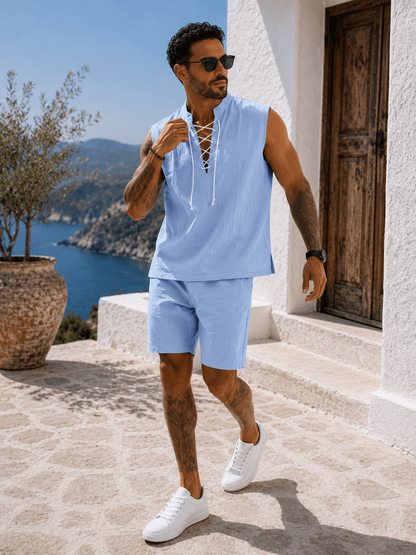 Conjunto Santorini™ – Elegancia Mediterránea de Verano