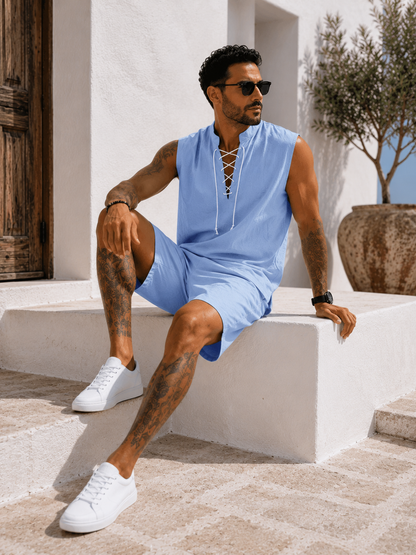 Conjunto Santorini™ – Elegancia Mediterránea de Verano