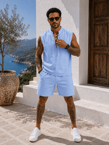 Conjunto Santorini™ – Elegancia Mediterránea de Verano