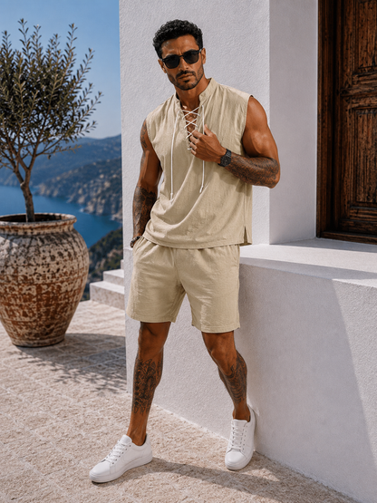 Conjunto Santorini™ – Elegancia Mediterránea de Verano