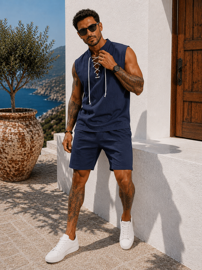 Conjunto Santorini™ – Elegancia Mediterránea de Verano