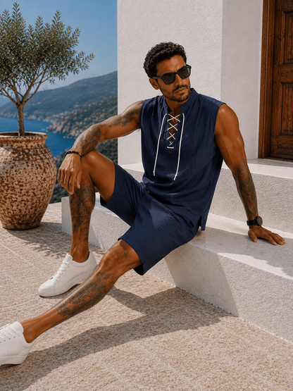 Conjunto Santorini™ – Elegancia Mediterránea de Verano