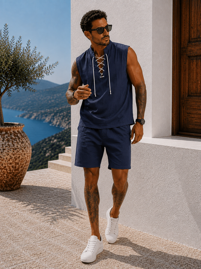 Conjunto Santorini™ – Elegancia Mediterránea de Verano
