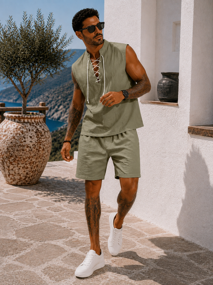 Conjunto Santorini™ – Elegancia Mediterránea de Verano