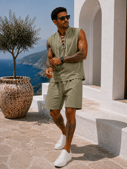Conjunto Santorini™ – Elegancia Mediterránea de Verano