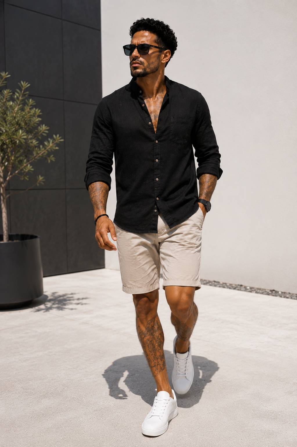 Camisa Bellagio™ – Elegancia Mediterránea para Hombre