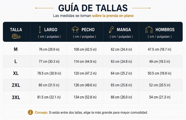 Tabla de Tallas