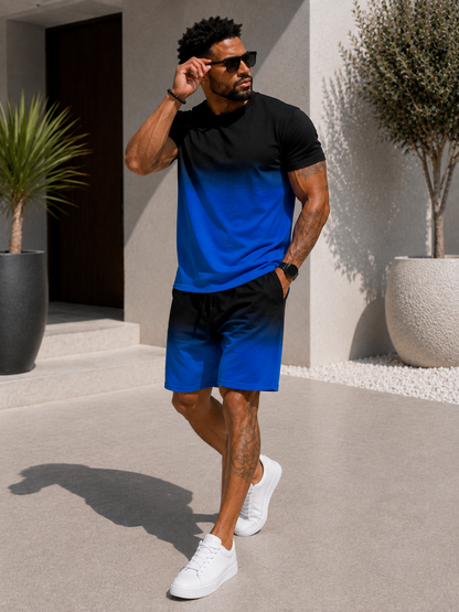 Conjunto Riviera™ – Camiseta Degradada + Short para Hombre
