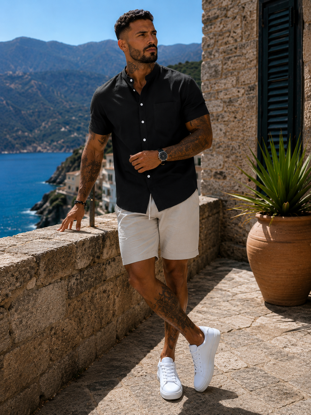 Camisa Alessio™ – Elegancia Casual para Hombre