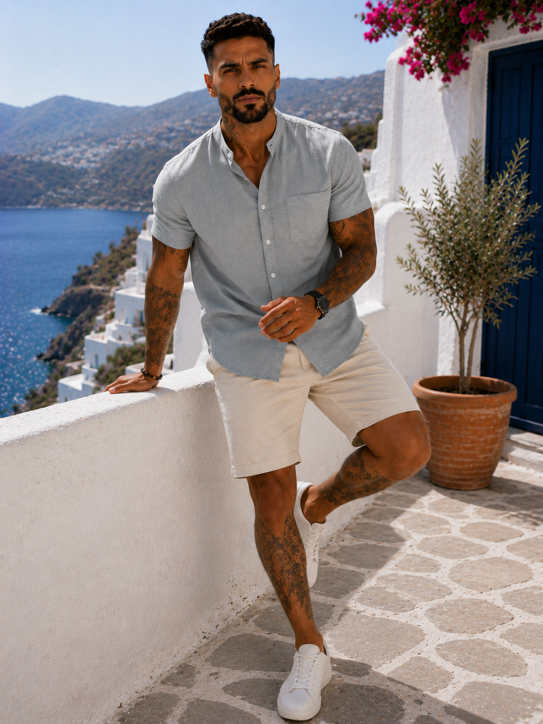 Camisa Alessio™ – Elegancia Casual para Hombre