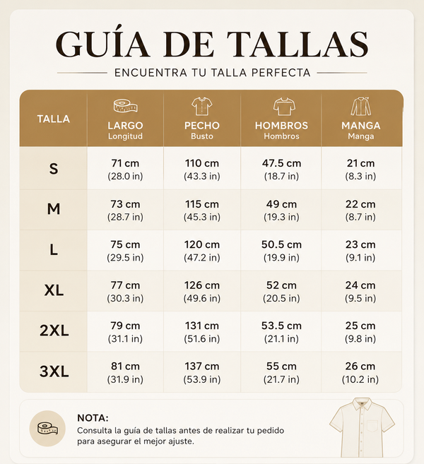 Tabla de Tallas