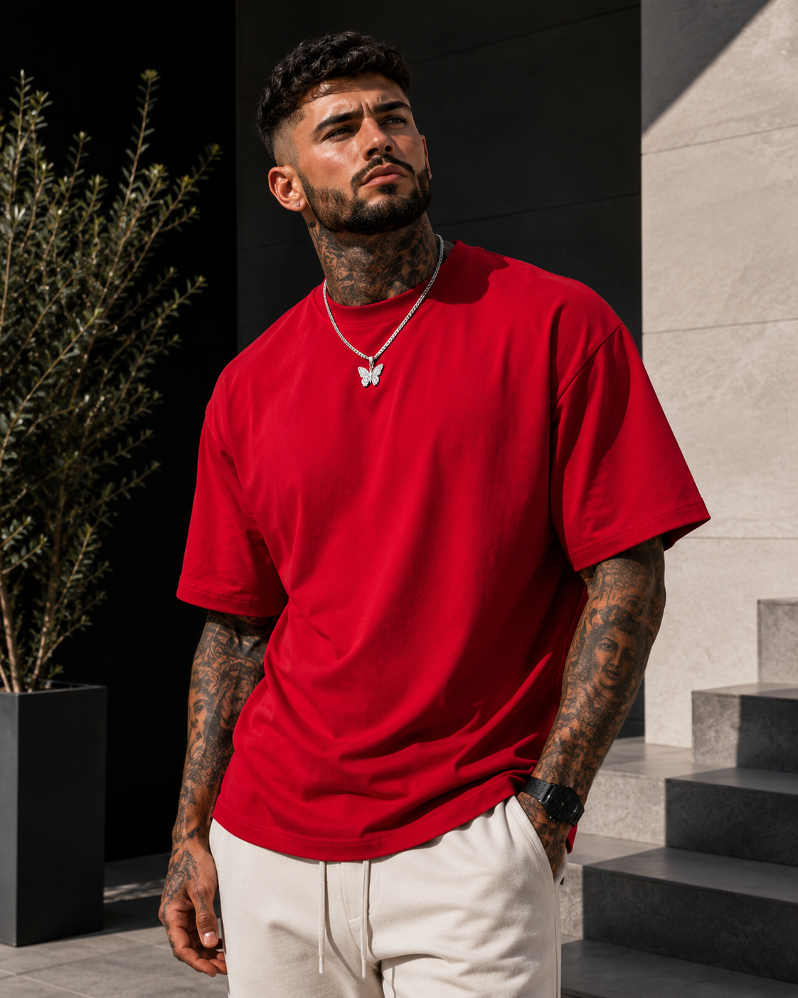 Camiseta Oversize Premium 450 GSM para Hombre | 100% Algodón Pesado | Corte Loose Fit Streetwear