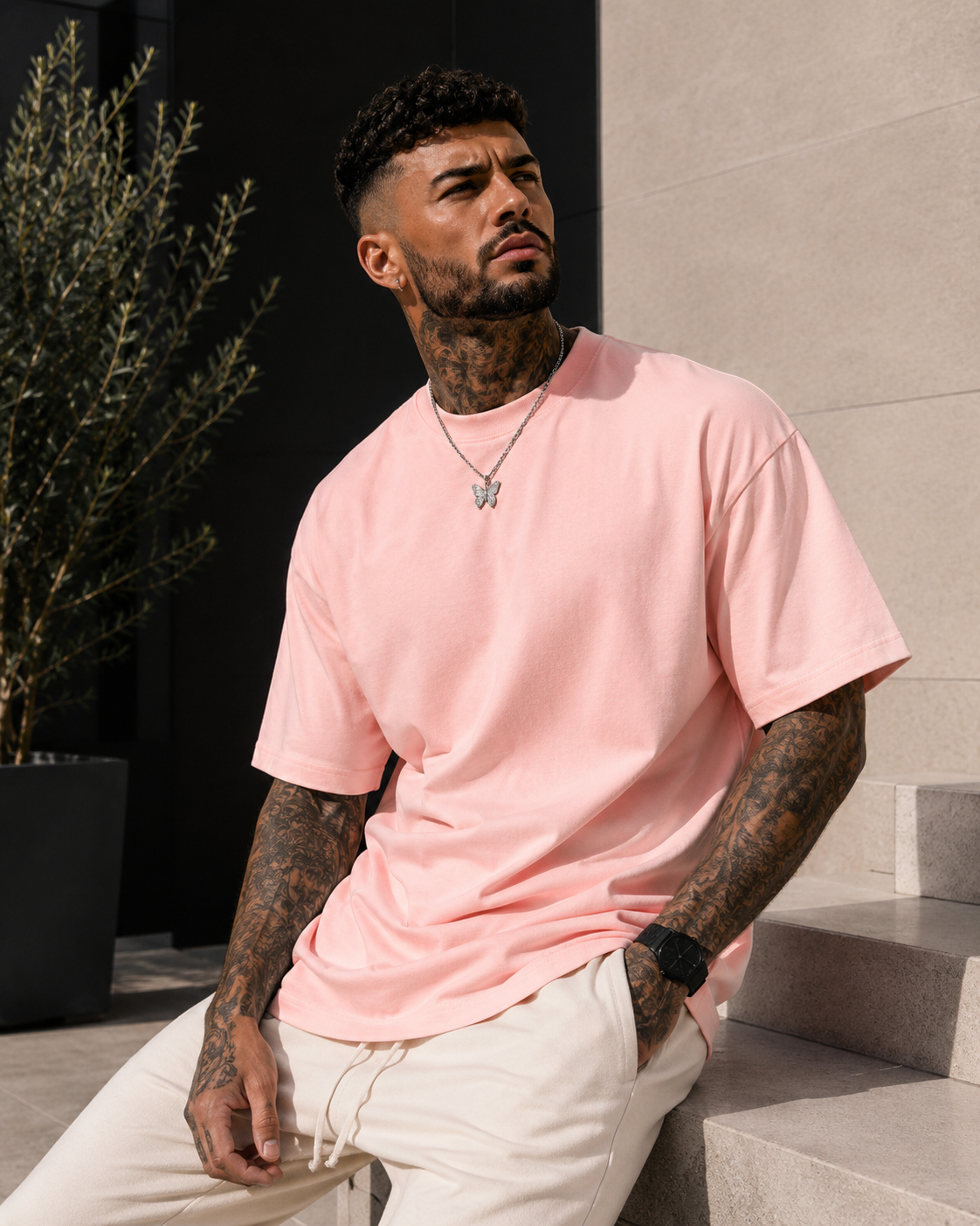 Camiseta Oversize Premium 450 GSM para Hombre | 100% Algodón Pesado | Corte Loose Fit Streetwear