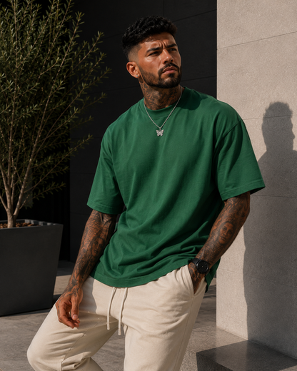 Camiseta Oversize Premium 450 GSM para Hombre | 100% Algodón Pesado | Corte Loose Fit Streetwear
