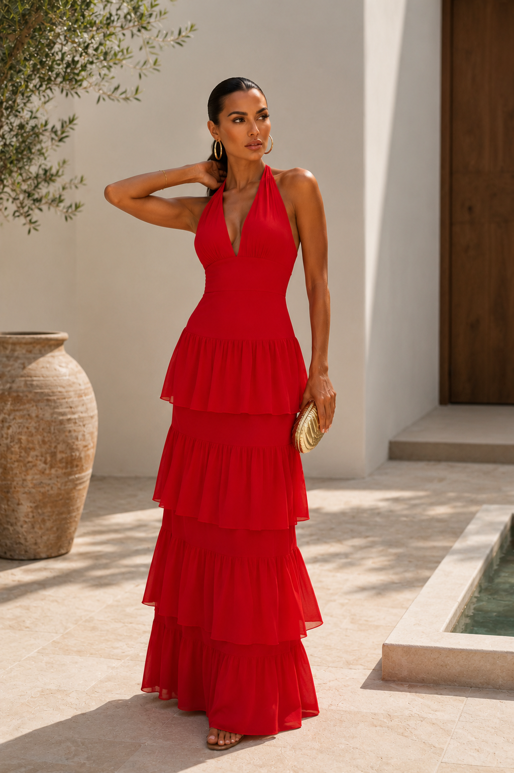 Vestido Manila Rojo – Elegancia Sofisticada | Edición Exclusiva