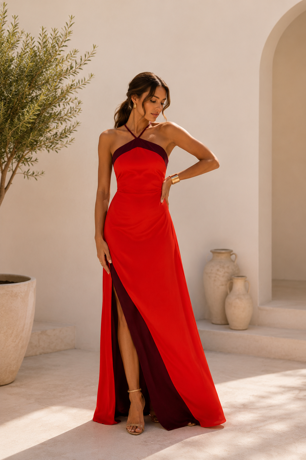 Vestido Cintia Rojo – Elegancia Atemporal | Edición Exclusiva