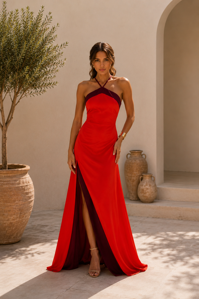 Vestido Cintia Rojo – Elegancia Atemporal | Edición Exclusiva