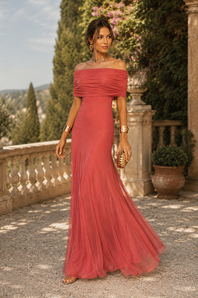 Vestido Aitana Terracota Claro – Elegancia Atemporal | Edición Exclusiva