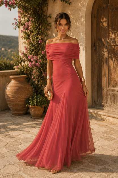 Vestido Aitana Terracota Claro – Elegancia Atemporal | Edición Exclusiva
