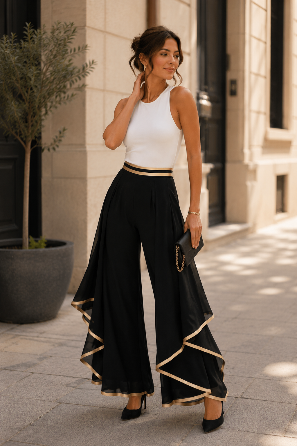 Pantalón Palazzo Aura | Elegancia que Impresiona
