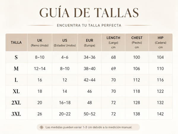 Tabla de Tallas