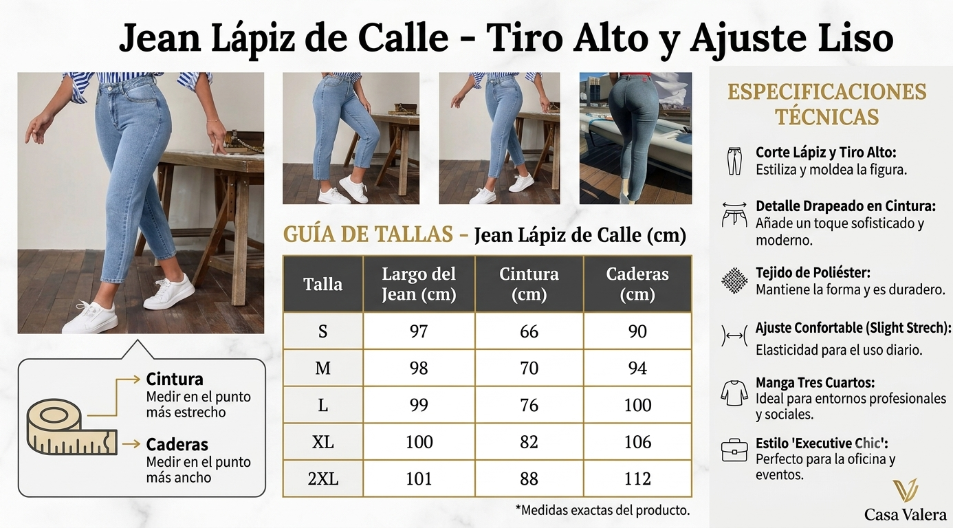 Jeans Capri de Mezclilla Fina – Tiro Alto con Ajuste Slim y Elasticidad Superior