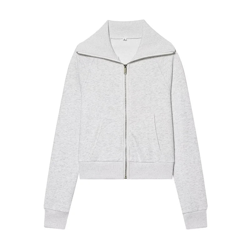 Conjunto Iconic Flare: Set de Sudadera Zip-up y Pantalón Acampanado