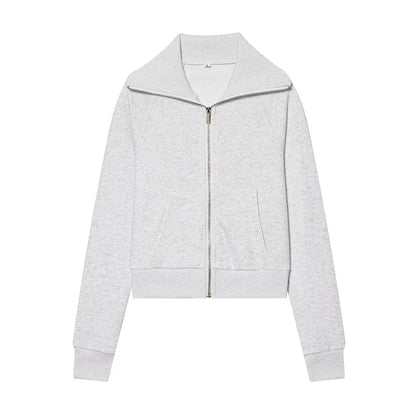 Conjunto Iconic Flare: Set de Sudadera Zip-up y Pantalón Acampanado