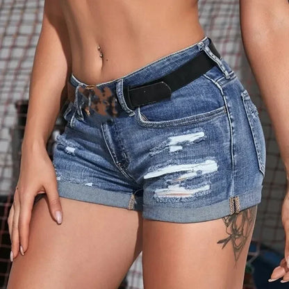 Shorts de Mezclilla "Classic Denim": Ajuste Slim y Tiro Medio