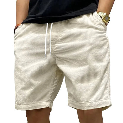 Shorts de Pana para Hombre Premium | Casual Retro de Verano con Ajuste Cómodo y Diseño Moderno