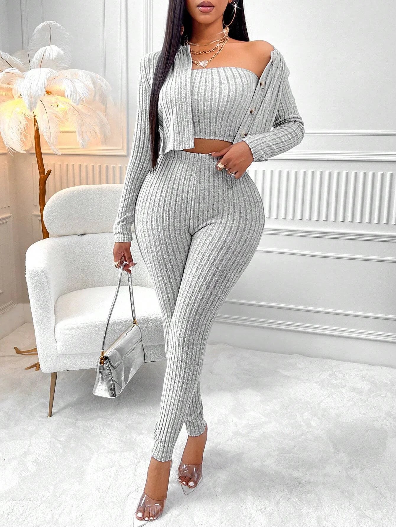 Conjunto Versátil 3-en-1: Elegancia Total para tu Día a Día
