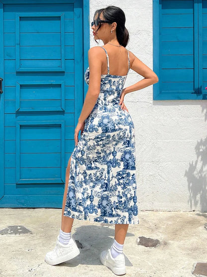 Vestido Summer Breeze: Maxi Vestido de Tirantes con Abertura
