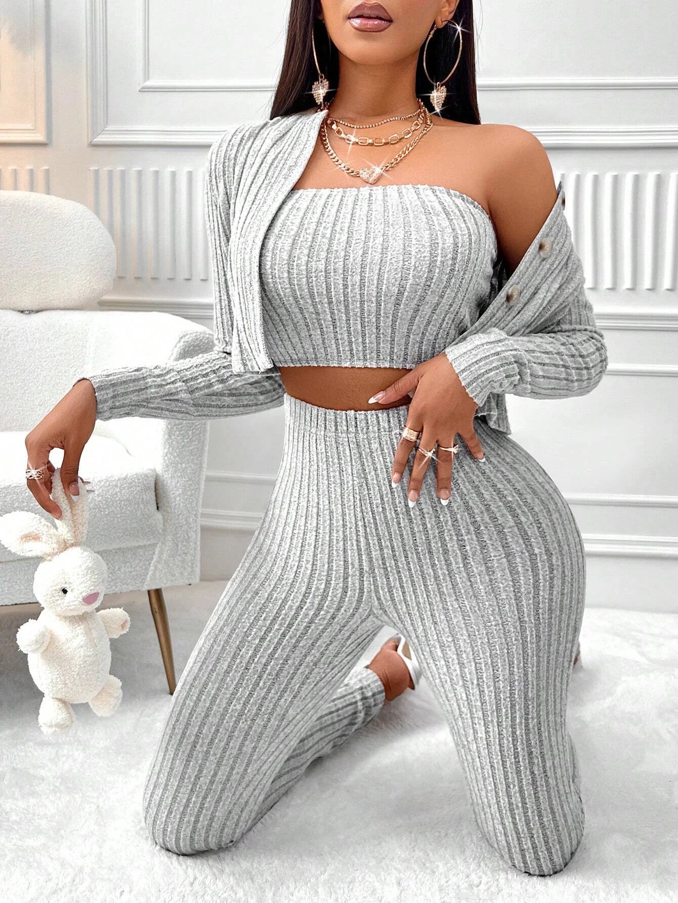 Conjunto Versátil 3-en-1: Elegancia Total para tu Día a Día