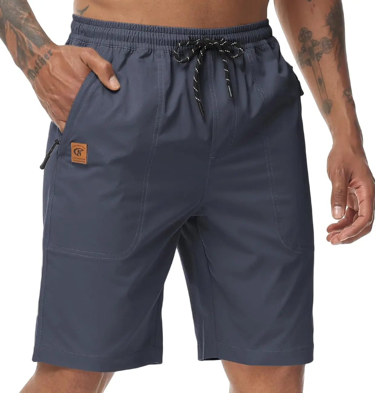 Shorts Casual para Hombre con Bolsillos y Cordón Ajustable | Bermudas Ligeras, Cómodas y Versátiles para Primavera y Verano