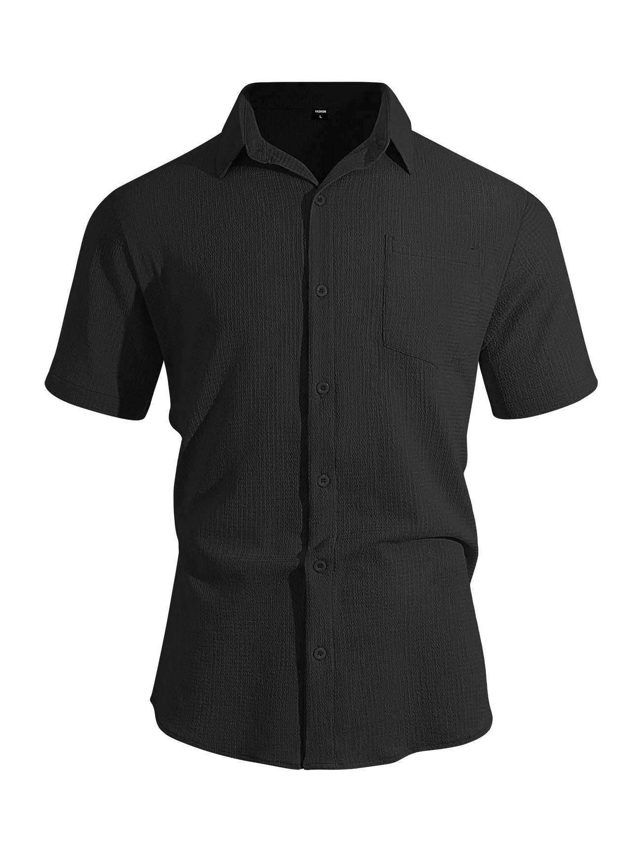 Camisa Casual de Verano para Hombre con Bolsillo | Manga Corta, Ligera y Elegante para Uso Diario