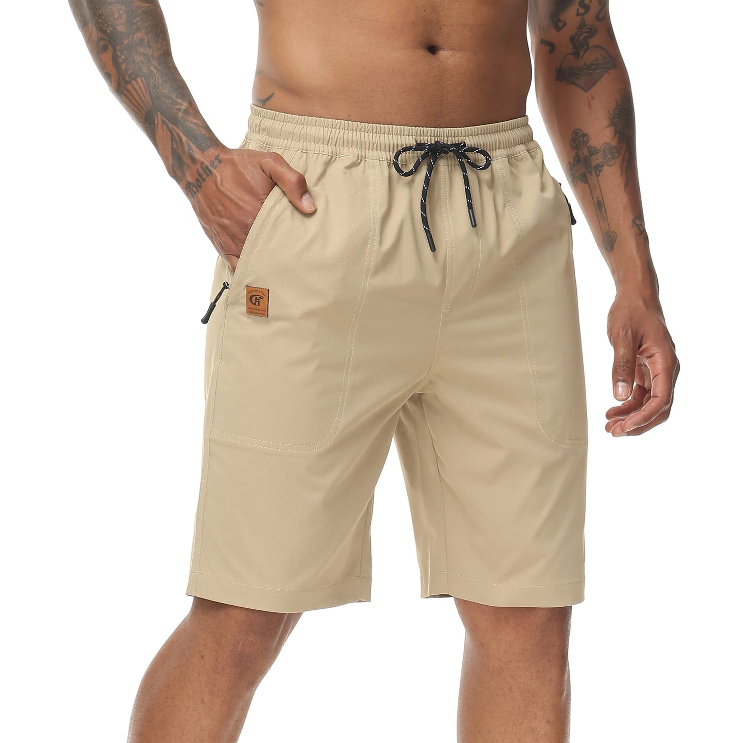 Shorts Casual para Hombre con Bolsillos y Cordón Ajustable | Bermudas Ligeras, Cómodas y Versátiles para Primavera y Verano