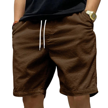 Shorts de Pana para Hombre Premium | Casual Retro de Verano con Ajuste Cómodo y Diseño Moderno