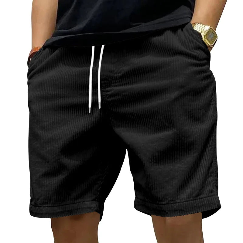 Shorts de Pana para Hombre Premium | Casual Retro de Verano con Ajuste Cómodo y Diseño Moderno