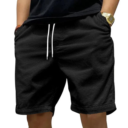 Shorts de Pana para Hombre Premium | Casual Retro de Verano con Ajuste Cómodo y Diseño Moderno